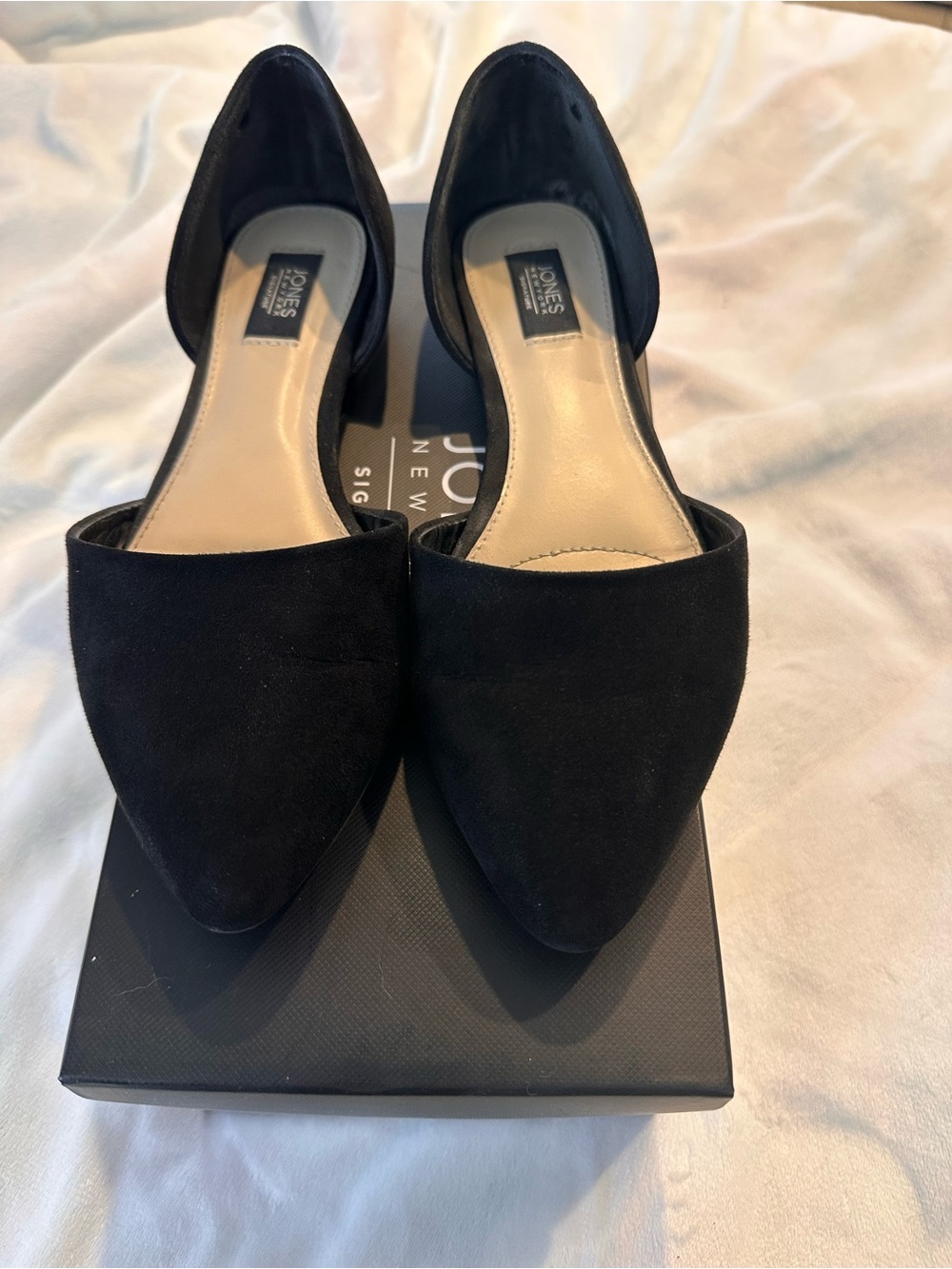 Jones New York Black Pointed D'Orsay Flats